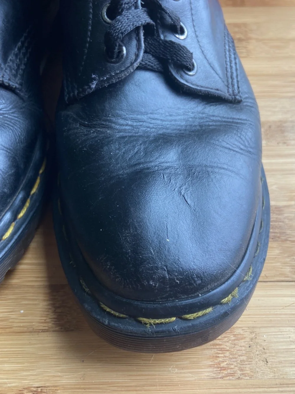 Vintage Doc Martens England Rare 80s-90sBlack Greasy 1460 Boots UK8 US8.5 Men's